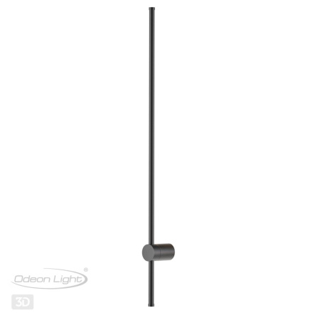 Настенный св-к IP20 LED 18W 849Лм 3000K FILLINI чёрный ODEON LIGHT