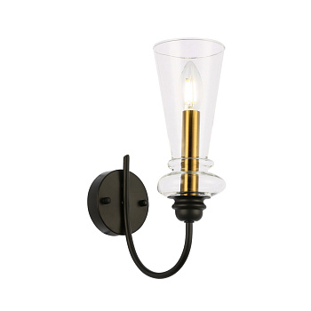 Светильник настенный Черный/Прозрачный E14 1*40Вт SLE112401-01 EVOLUCE
