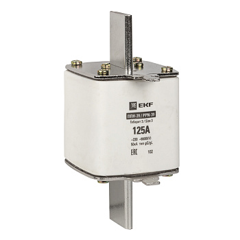 Плавкая вставка ППН-39 630/125А габарит 3 PROxima EKF