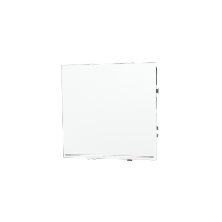 Выключатель встраиваемый Voltum S70 одноклавишный с подсветкой 10А, (белый матовый)