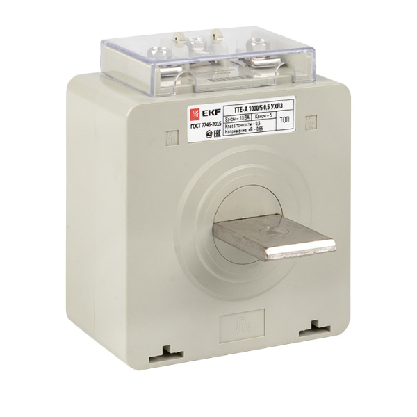 Трансформатор тока ТТЕ-A-1000/5А с клеммой напряжения класс точности 0,5 PROxima EKF