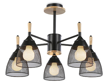Подвесная люстра TR8015/5 BK черный E27*5 max 40W D600*385 Ambrella Light