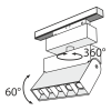 Светильник трековый 11Вт 3000K Черный IP20 Points TR015-2-10W3K-B Technical