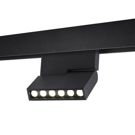 Трековый св-к димм.с ДУ,со сменой цв.темп.IP20 LED 3000~6500К 12W 48V черный FLUM D NOVOTECH