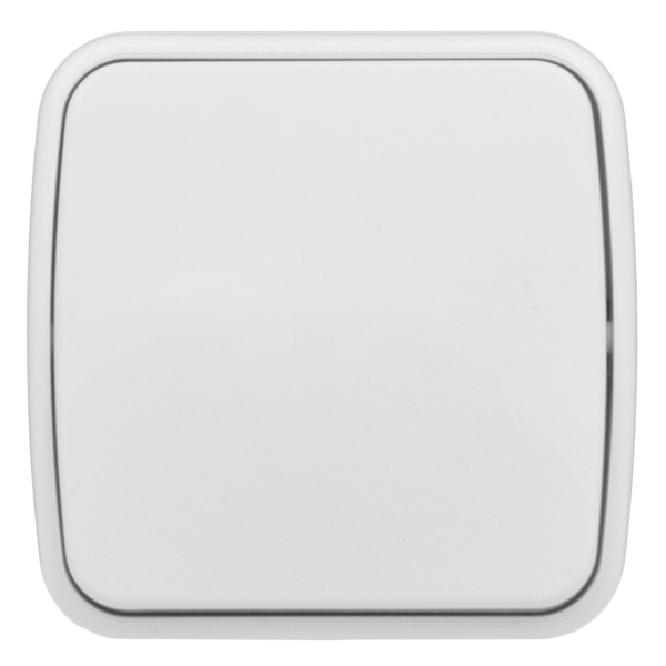 Минск Выключатель 1-клавишный ОП 10А белый Basic EKF