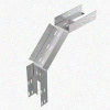 Лоток замковый перфорированный КСЗ 150х50-90 УХЛ1 для поворота трассы вниз на 90, горячее цинкование, S1,5