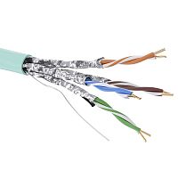 Кабель CAT 6A, U/FTP, Hг(A)-LSLTx, бухта 500м, аква DKC