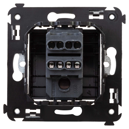 Перекрестный переключатель одноклавишный в стену, "Avanti", "Черный матовый" DKC