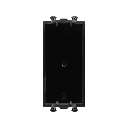 Заглушка модульная, "Avanti", "Черный матовый", 1 модуль DKC