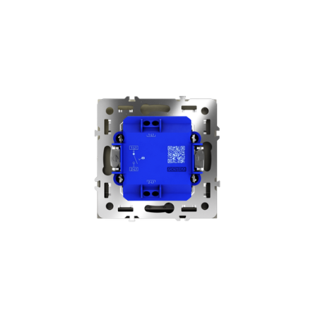 Выключатель встраиваемый Voltum S70 одноклавишный с подсветкой 10А, (шелк)