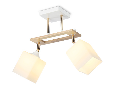 Светильник подвесной TR9501/2 WH/FGD/FR белый/золото/белый матовый E27/2 max 40W 510*100*270 Ambrella Light