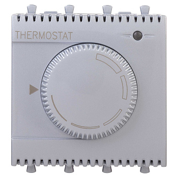 Термостат модульный для теплых полов, "Avanti", "Закаленная сталь", 2 модуля DKC