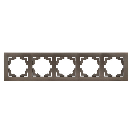 Валенсия Рамка 5-местная графит EKF