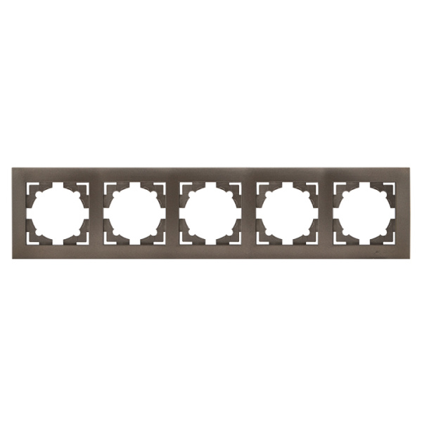 Валенсия Рамка 5-местная графит EKF