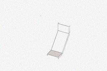 Крышка лотка КЛП 150х65-90 УХЛ1 для поворота трассы вверх на 90, горячее цинкование S1,5