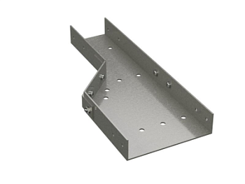 Переходник правосторонний 400/300 H=80, стеклопластик G5 DKC