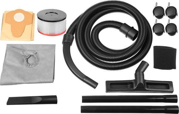 Пылесос хозяйственный, ПУ-15-1200 М1, модель М1-15, 15 л, 1200 Вт, сухая и влажная уборка ЗУБР