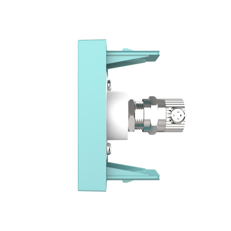 Розетка телевизионная, ТВ-розетка, цвет зеленый (механизм) Livolo