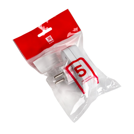 Разветвитель 2 гн, б/з плоский 6А 250B PROxima EKF