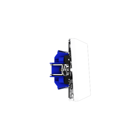 Выключатель встраиваемый Voltum S70 одноклавишный 10А, (белый глянцевый)