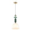 Подвес E14 1*40W CANDY золото/разноцветн./керамика/стекло D ODEON LIGHT
