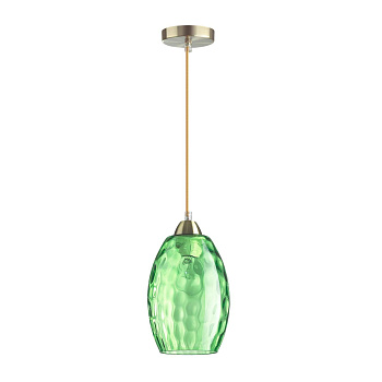Подвес E27 60W 220V SAPPHIRE античная бронза,зеленый LUMION