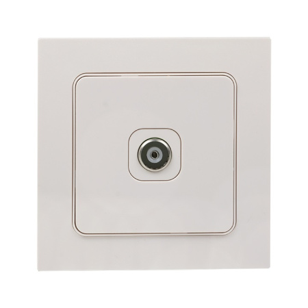 Стокгольм Механизм Розетки TV 1-местной проходной 75Ом 5-862МГц белый EKF