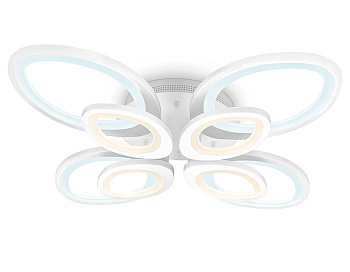 Потолочный светодиодный светильник с пультом FA4493/4+4 WH белый 134W 3000+6400K/4200K/6400+3000K 620*620*120 (ПДУ ИК) Ambrella Light