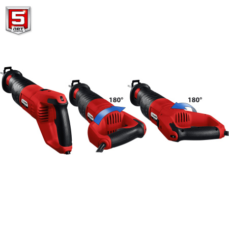 Пила сабельная (электроножовка), ЗПС-1100 Э, 1100 Вт, 800-2700 ход/мин, рез 230 мм (дерево), 20 мм (сталь), ход штока 29 мм ЗУБР