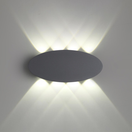 Ландшафтный настенный св-к IP54 LED 4000K 8W 85-265V CALLE темно-серый C NOVOTECH