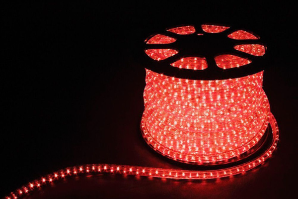 Дюралайт светодиодный Feron LED-R2W 2-х жильный , красный 1,44Вт/м 36LED/м 100м 220V Дюралайт светодиодный Feron LED-R2W 2-х жильный , красный 1,44Вт/м 36LED/м 100м 220V