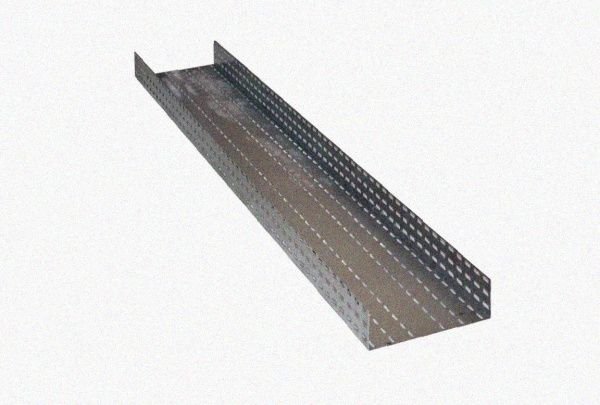 Лоток перфорированный ЛМ 100х40х3000 УТ1,5, нержавеющая сталь (марка 12Х18Н10Т), S1,5