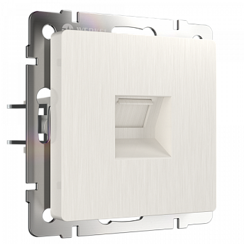 Встраиваемые механизмы Розетка СУ Ethernet RJ-45 . перламутр рифленый IP20 Werkel