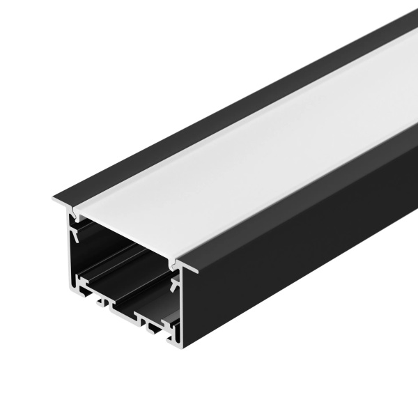 Профиль S2-LINIA69-F-2500 SEAMLESS BLACK (Arlight, Алюминий) Профиль S2-LINIA69-F-2500 SEAMLESS BLACK (Arlight, Алюминий)