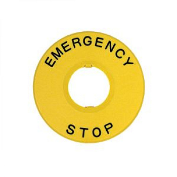 Шильдик аварийной остановки NP2-BY8101 φ90 (без надписи) (R) CHINT