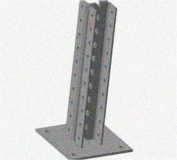 Стойка напольная (потолочная) сдвоенная СНПС400х4 УХЛ1,горячее цинкование, S4,0