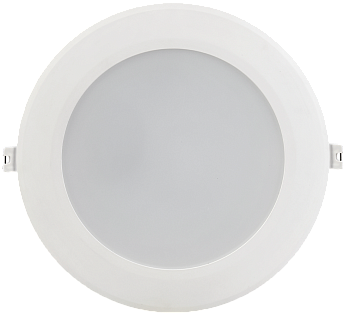 Светильник светодиодный ДВО 1717 белый круг 24Вт 6500К IP40 IEK