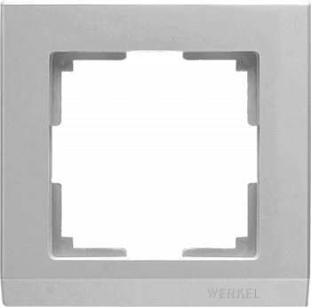 Stark Рамка горизонт/вертик 1 пост . серебро IP20 Werkel