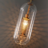 Подвес E27 1*40W CLOCKY античн.бронза/металл/прозрачный/стекло B ODEON LIGHT
