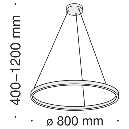 Подвесной светильник 51Вт 4000K Черный IP20 Rim MOD058PL-L42B4K Technical