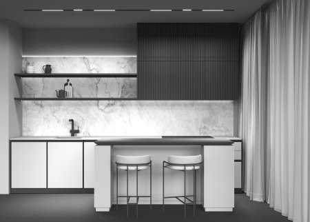 Трековый светильник LED 7Вт Черный IP20 Magnetic track system Gravity TR074-2-7W4K-B Technical Maytoni