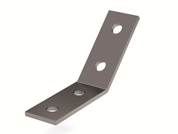 Уголок крепежный двойной 45º, горячеоцинкованный DKC