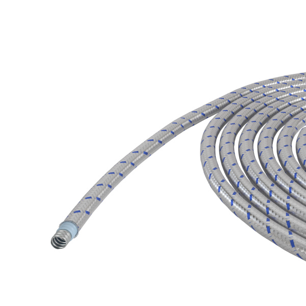 Металлорукав DN 20мм в герм. ПВХ изоляции в оплетке из оцинкованной стали, Dвн 20,5 мм, Dнар 25,5, 50 м DKC