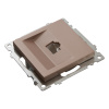 Розетка компьютерная 1-местная RJ-45 (механизм), STEKKER GLS00-7107-02, серия Катрин, шампань Розетка компьютерная 1-местная RJ-45 (механизм), STEKKER GLS00-7107-02, серия Катрин, шампань