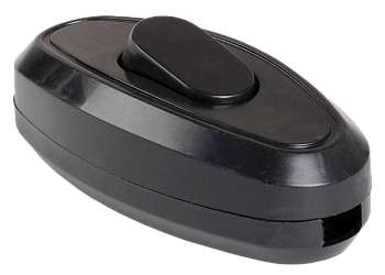 Выключатель 1-клавишный разборный для бра ВБ-01Ч черный IEK