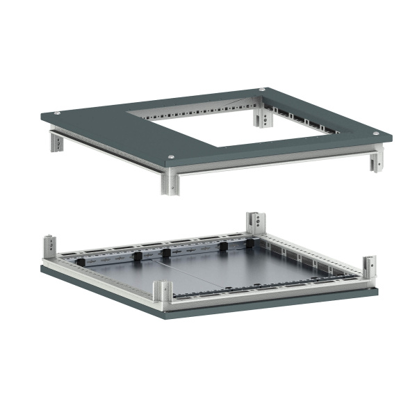 Крыша с фланцем и основание для 19" IT-CQE 600x800, RAL7011 DKC