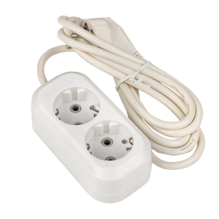 Удлинитель "Эксперт" 2 гнезда 3 метра 16А/3,5кВт с заземлением ПВС 3х1 PROxima EKF