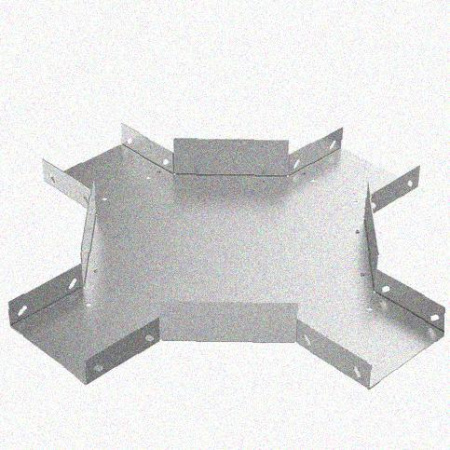 Лоток крестообразный замковый глухой КМЗГ 100х80 УХЛ1, горячее цинкование, S1,0