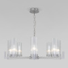 Подвесная люстра 8*E14 40Вт серебряный IP20 Arganie (60133/8 серебро) Eurosvet