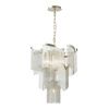 Люстра E14 7*40W 220V GRAZA серебристый/стекло/металл.цепочки ODEON LIGHT